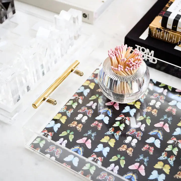 Tart by Taylor Large Tray - Monarch- Diane James Home | Faux Floral Couture Handmade In The USA