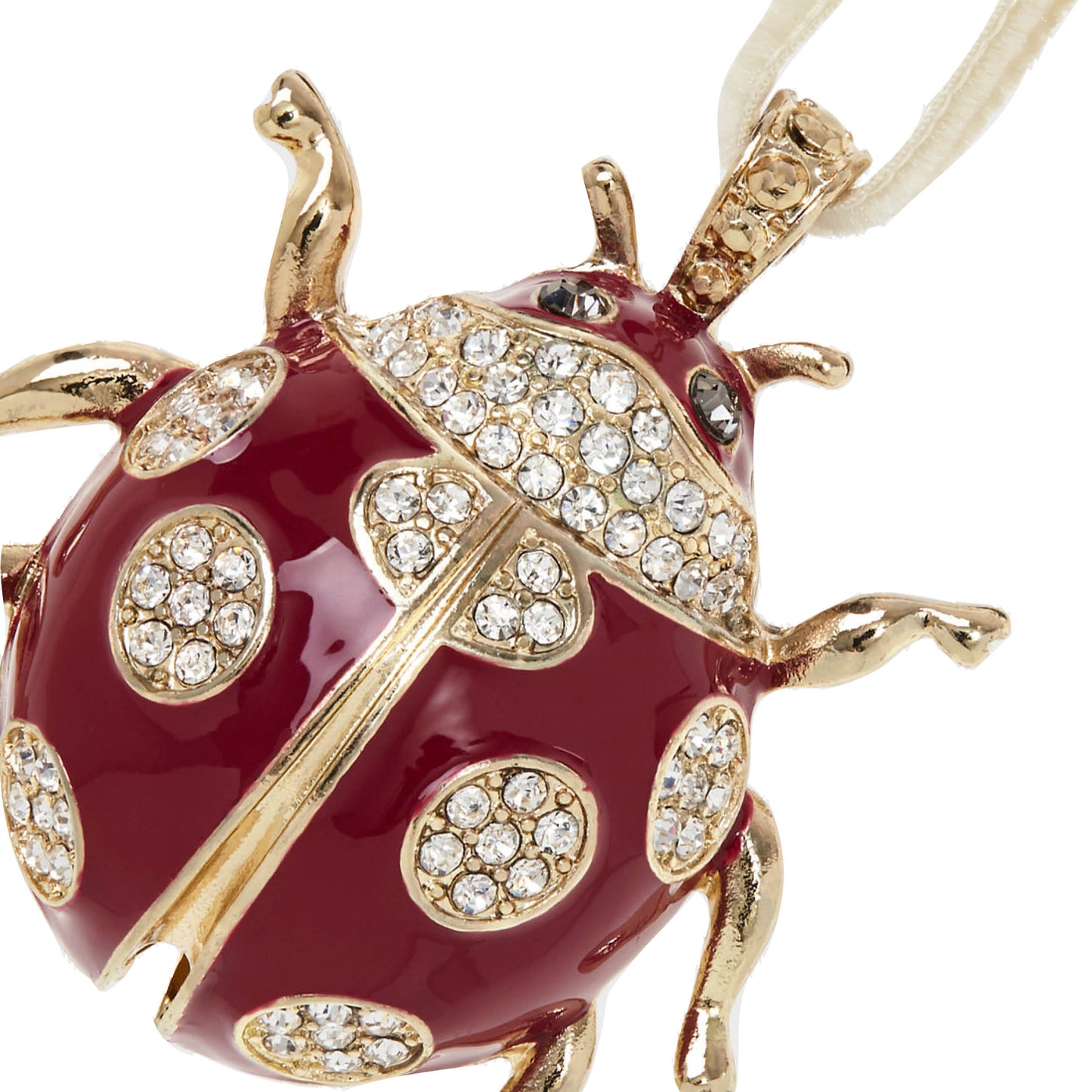Joanna Buchanan Ladybug Ornament- Diane James Home | Faux Floral Couture Handmade In The USA
