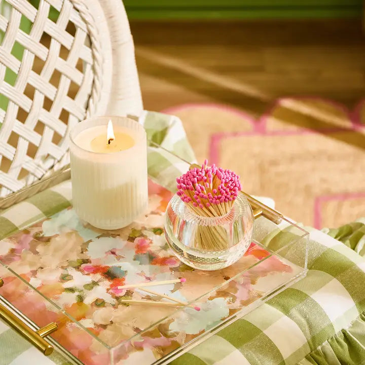 Tart by Taylor Large Tray - Amber Fresco- Diane James Home | Faux Floral Couture Handmade In The USA