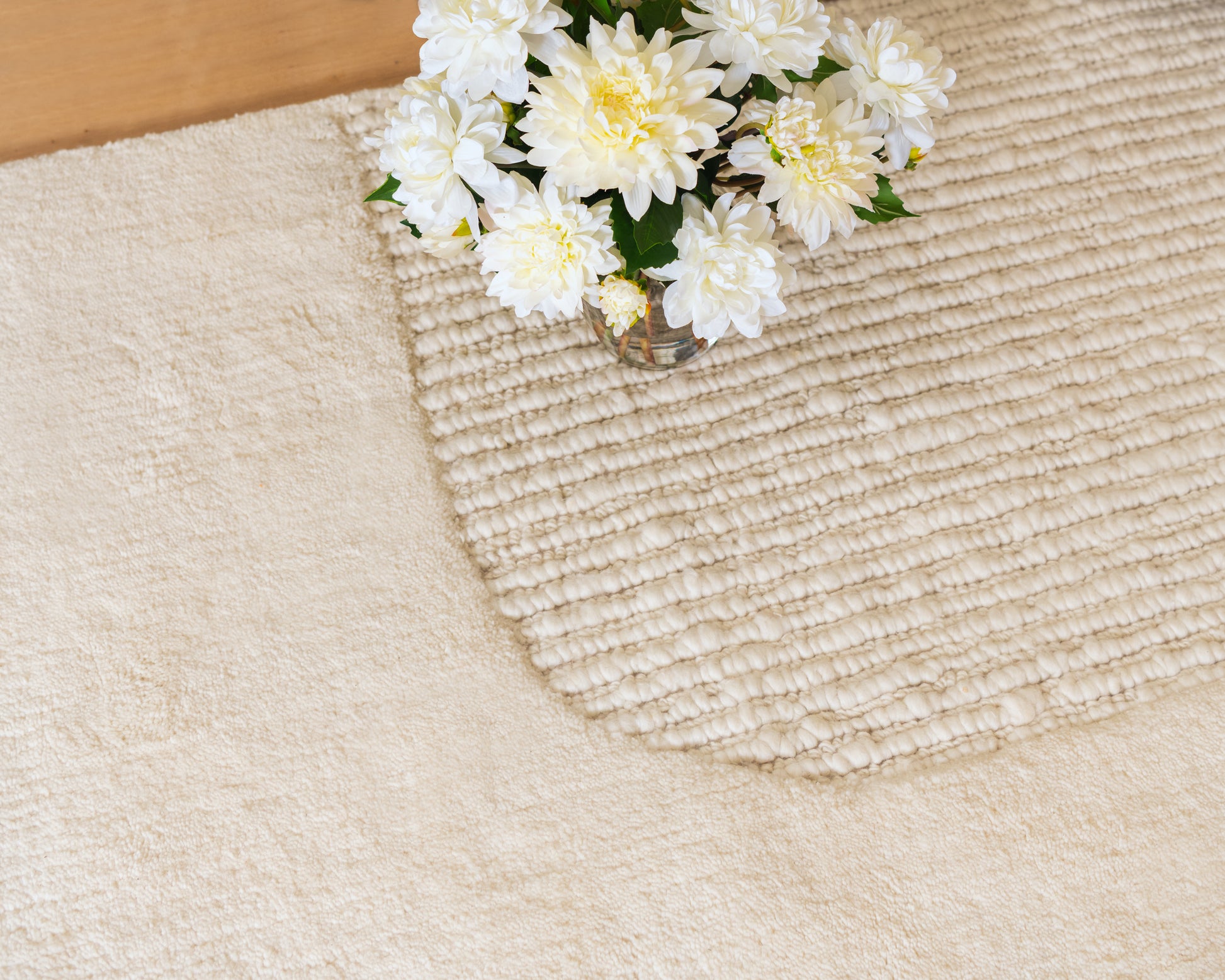 Cream Dahlias in Glass Vase- Diane James Home | Faux Floral Couture Handmade In The USA