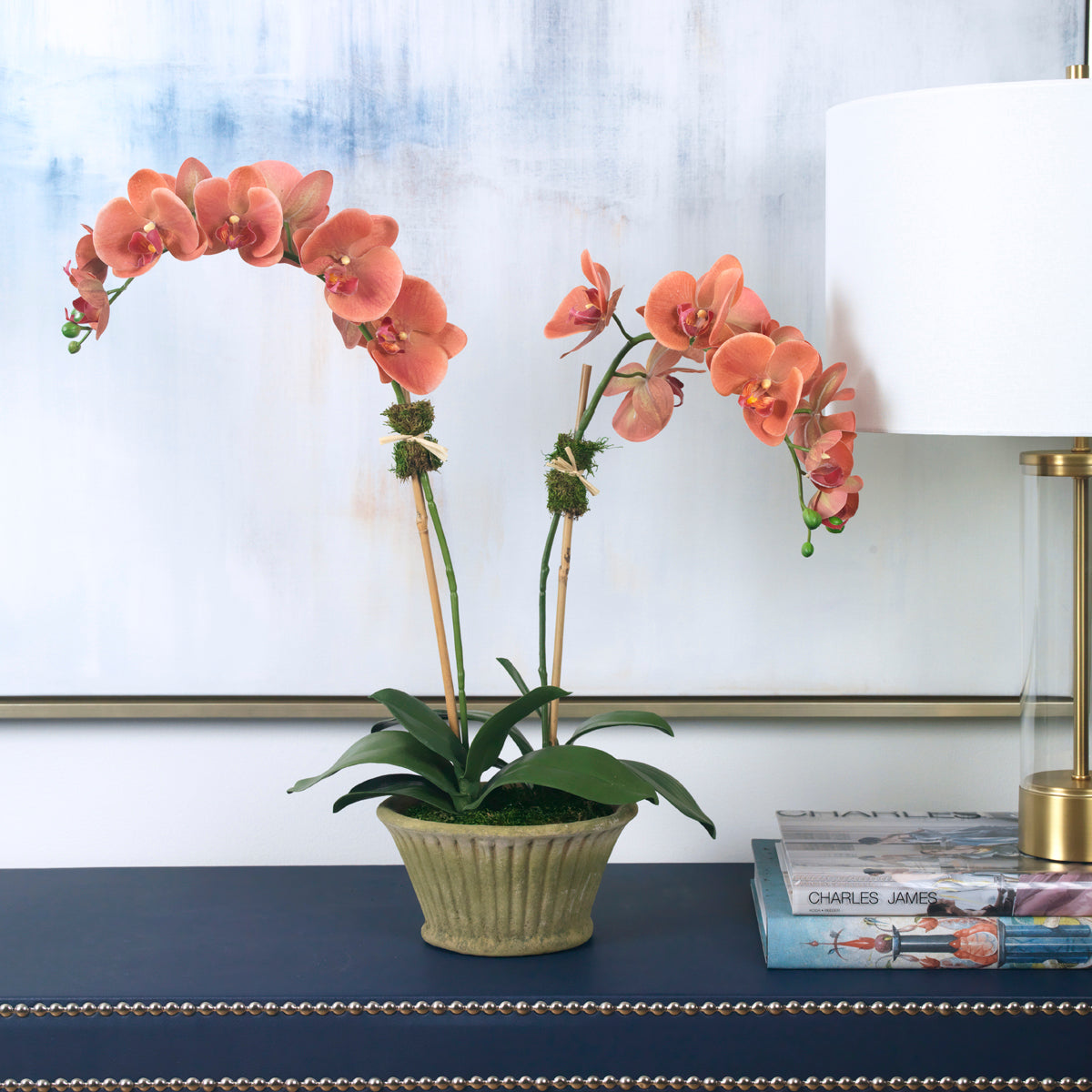 Tangerine Dream- Diane James Home | Faux Floral Couture Handmade In The USA