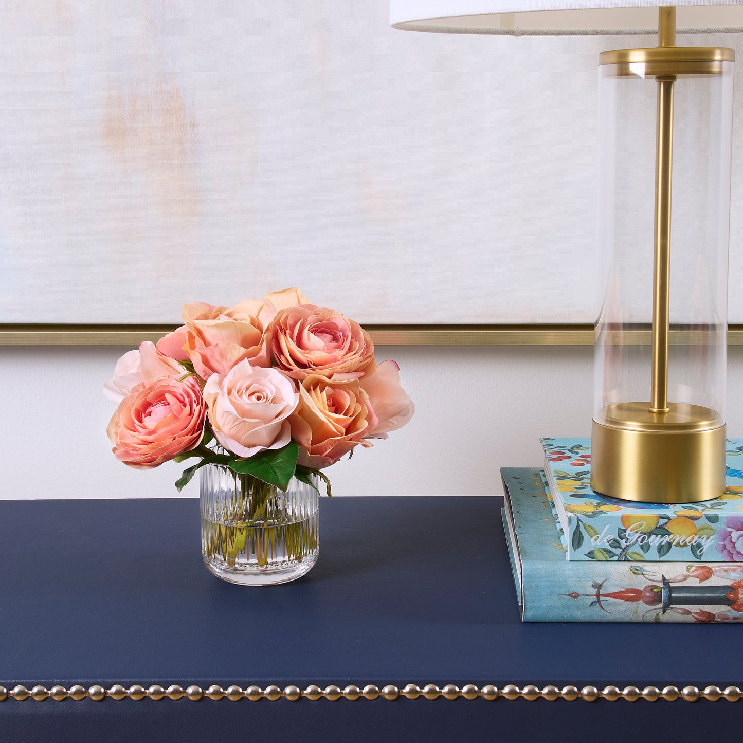 Peach Poetry- Diane James Home | Faux Floral Couture Handmade In The USA
