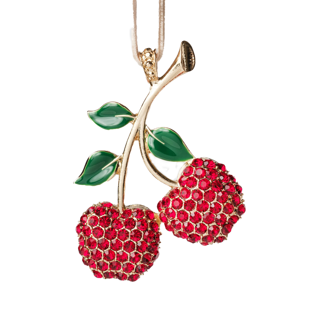 Joanna Buchanan Cherry Ornament- Diane James Home | Faux Floral Couture Handmade In The USA