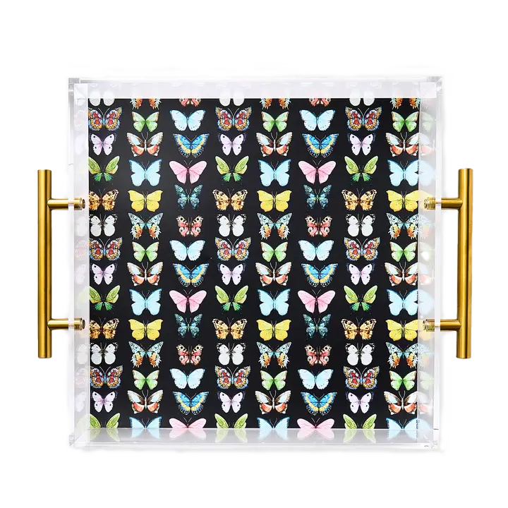 Tart by Taylor Large Tray - Monarch- Diane James Home | Faux Floral Couture Handmade In The USA