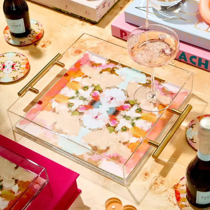 Tart by Taylor Large Tray - Amber Fresco- Diane James Home | Faux Floral Couture Handmade In The USA