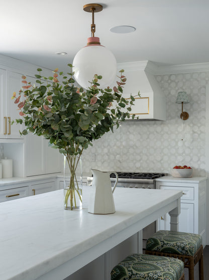 F26-EUCALYP.GLS- Diane James Home | Faux Floral Couture Handmade In The USA