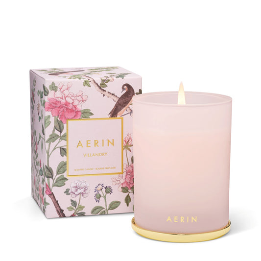 AERIN Villandry Candle- Diane James Home | Faux Floral Couture Handmade In The USA
