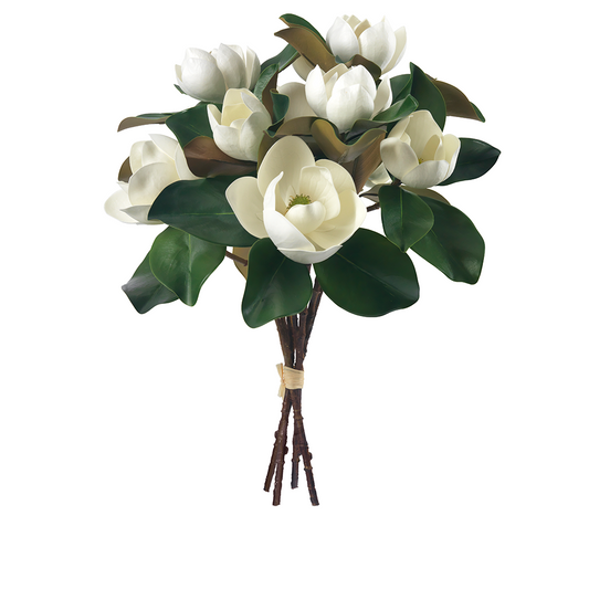 Hand-tied Magnolia Bouquet- Diane James Home | Faux Floral Couture Handmade In The USA