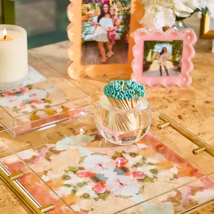 Tart by Taylor Large Tray - Amber Fresco- Diane James Home | Faux Floral Couture Handmade In The USA