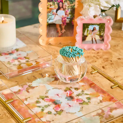 Tart by Taylor Large Tray - Amber Fresco- Diane James Home | Faux Floral Couture Handmade In The USA