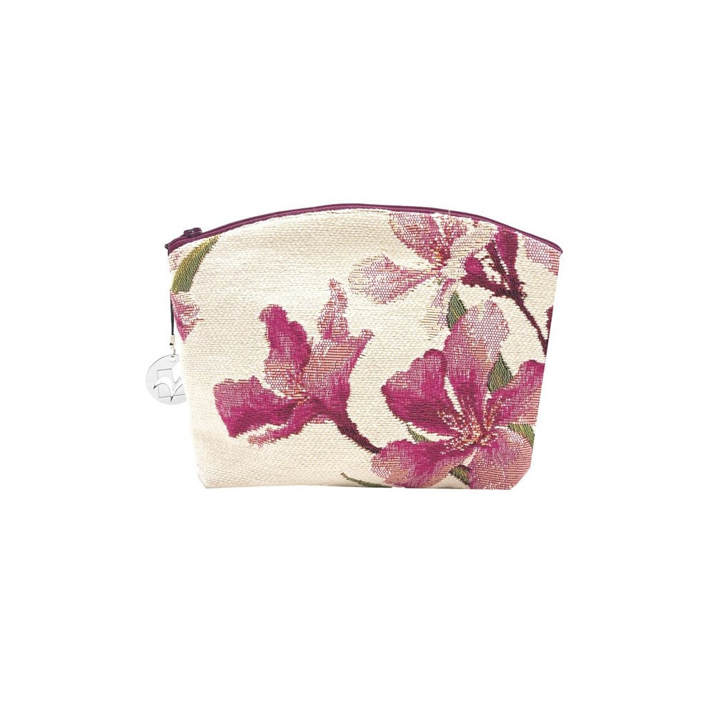 Art de Lys Laurel Flowers Cosmetic Bag- Diane James Home | Faux Floral Couture Handmade In The USA