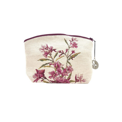 Art de Lys Laurel Flowers Cosmetic Bag- Diane James Home | Faux Floral Couture Handmade In The USA