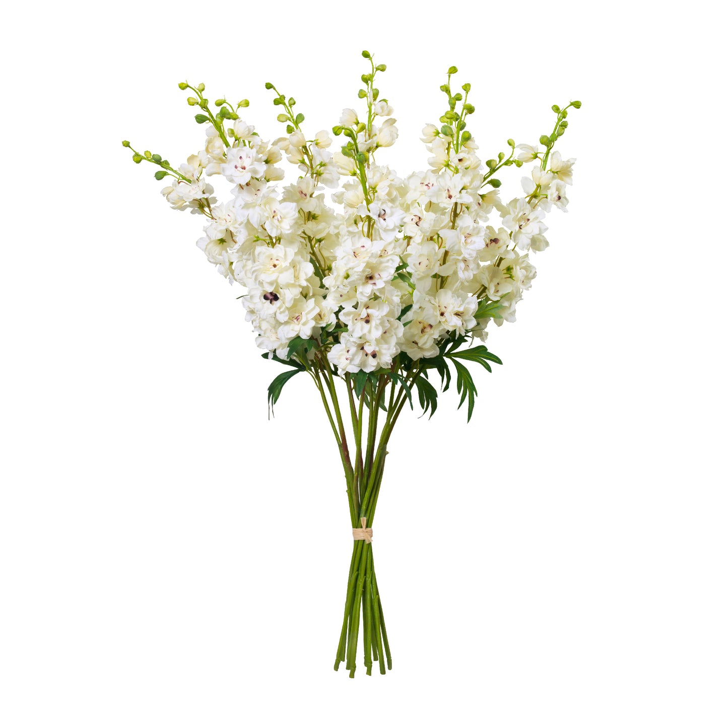 White Delphinium in Calinda Tapered Vase- Diane James Home | Faux Floral Couture Handmade In The USA