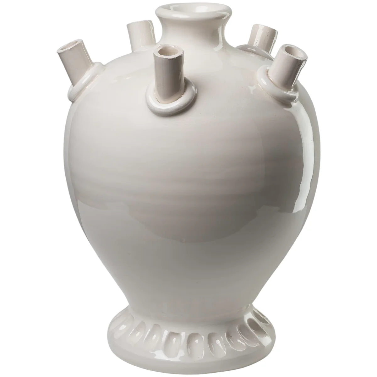 Abigails Tall Tulipiere, White- Diane James Home | Faux Floral Couture Handmade In The USA