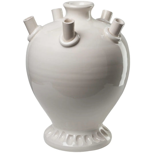 Abigails Tall Tulipiere, White- Diane James Home | Faux Floral Couture Handmade In The USA