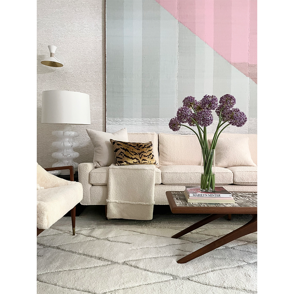 Alliums in Tall Glass Cylinder- Diane James Home | Faux Floral Couture Handmade In The USA