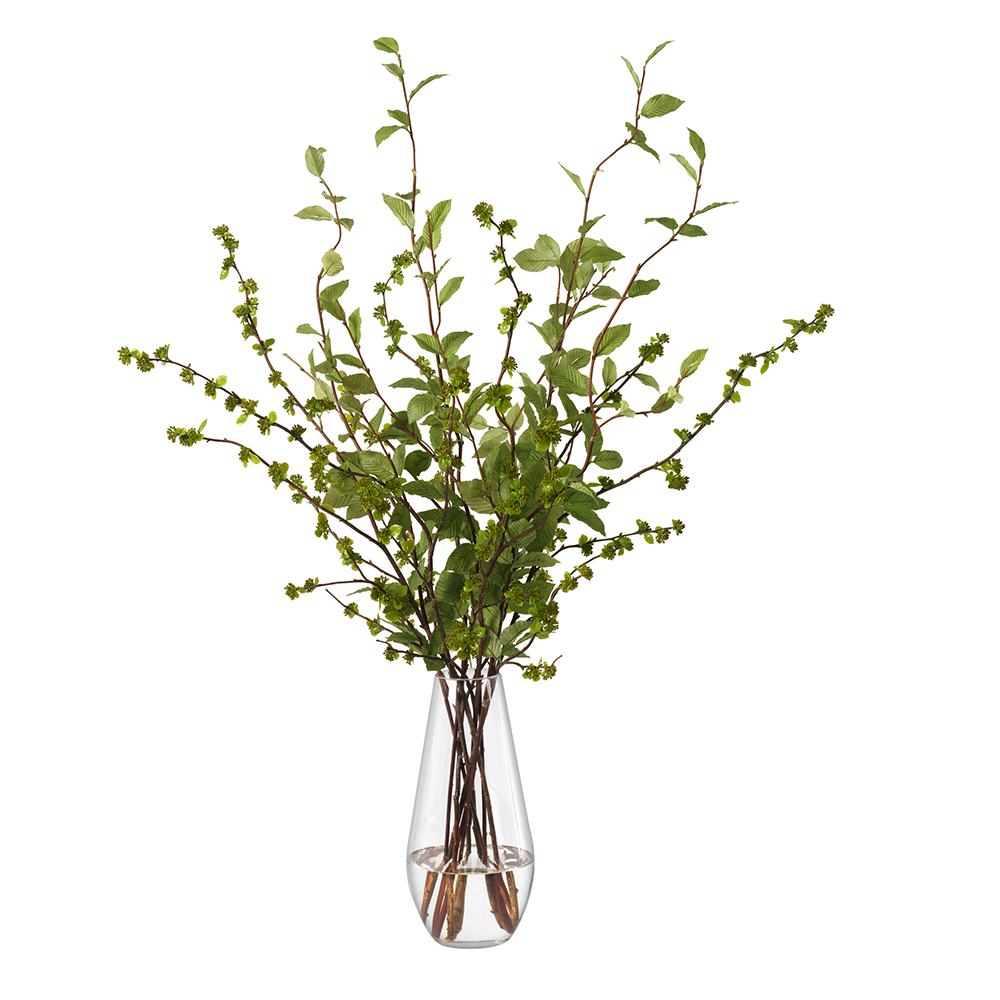 Beech Branches in Glass Vase- Diane James Home | Faux Floral Couture Handmade In The USA