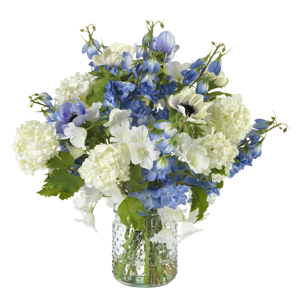 BLOOMS Blue Me Away- Diane James Home | Faux Floral Couture Handmade In The USA