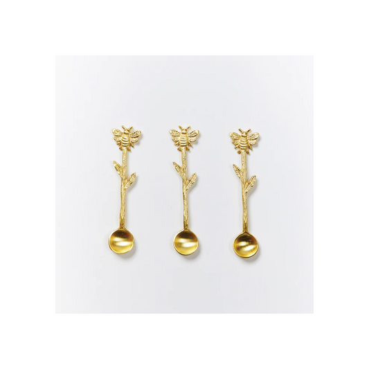 Bonnie and Neil Bees Teaspoon - Set of 6- Diane James Home | Faux Floral Couture Handmade In The USA