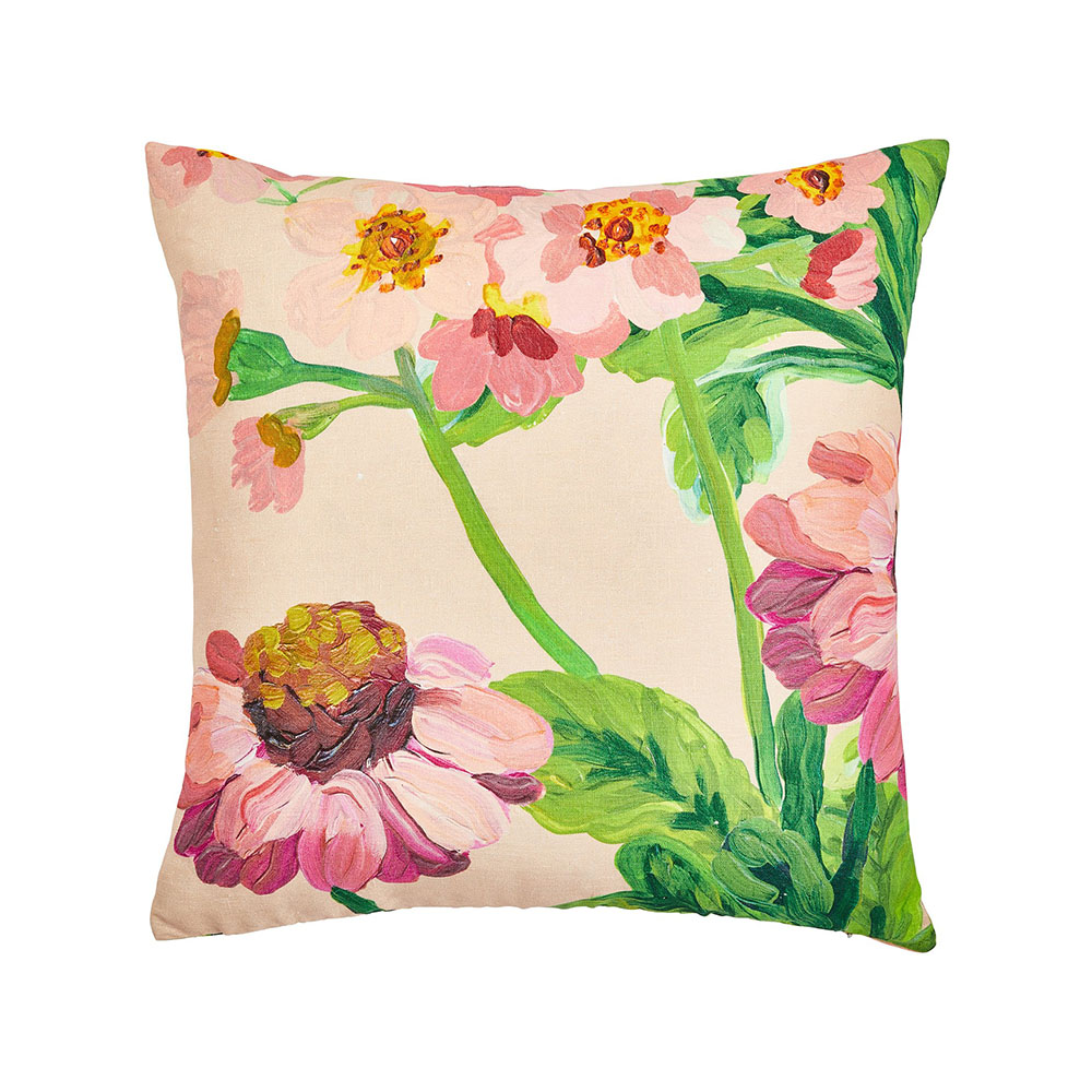 Bonnie and Neil Summer Patch Cushion- Diane James Home | Faux Floral Couture Handmade In The USA