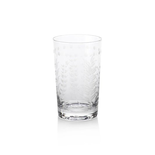 Zodax Spring Leaves Glasses - Set of 4- Diane James Home | Faux Floral Couture Handmade In The USA