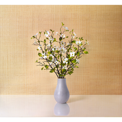 Dogwood Branches in Tall Romina Vase, Lavender Haze- Diane James Home | Faux Floral Couture Handmade In The USA