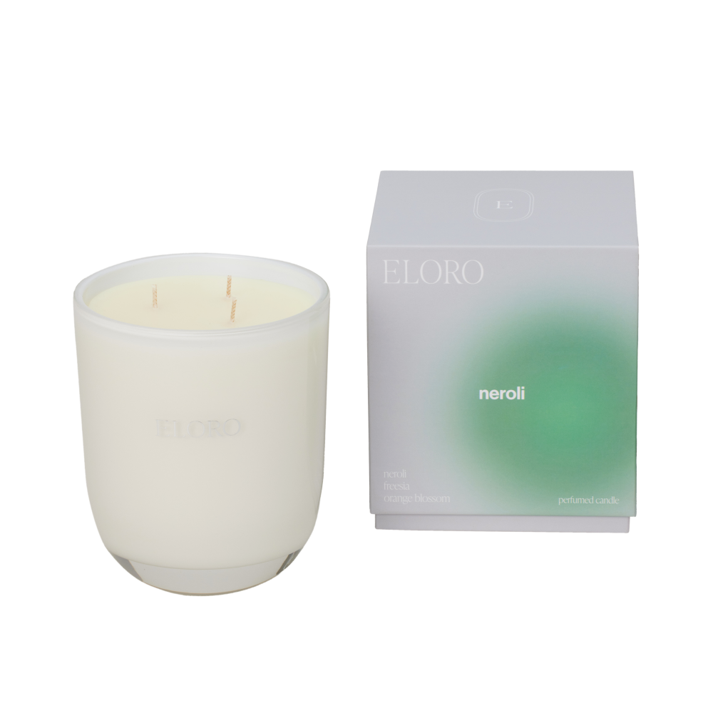 ELORO Neroli Candle- Diane James Home | Faux Floral Couture Handmade In The USA