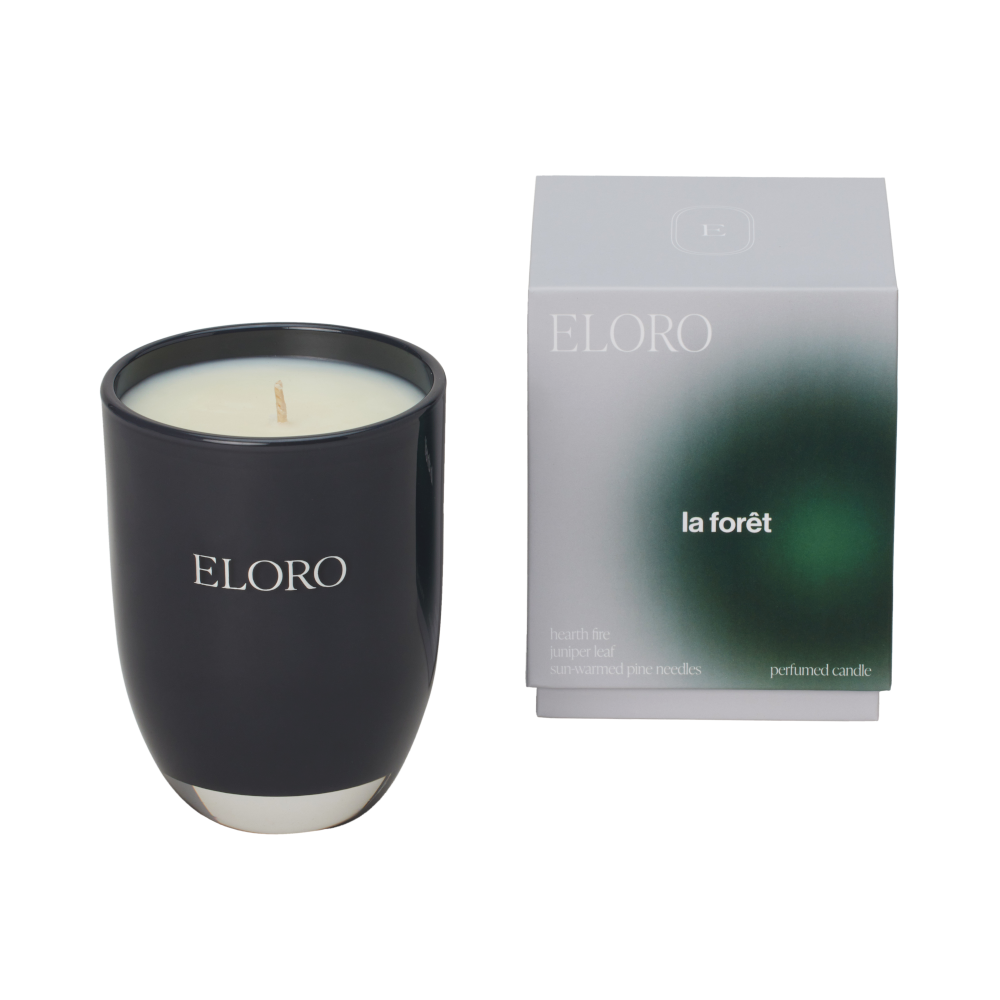ELORO La Foret Candle- Diane James Home | Faux Floral Couture Handmade In The USA