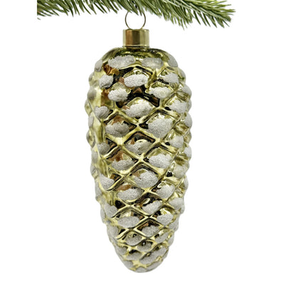 Eddie Ross Pinecone Ornaments - Gold, Set of 8- Diane James Home | Faux Floral Couture Handmade In The USA