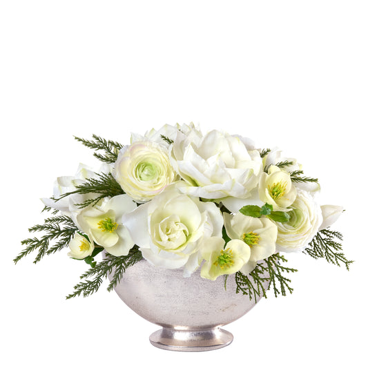 Polar Princess- Diane James Home | Faux Floral Couture Handmade In The USA