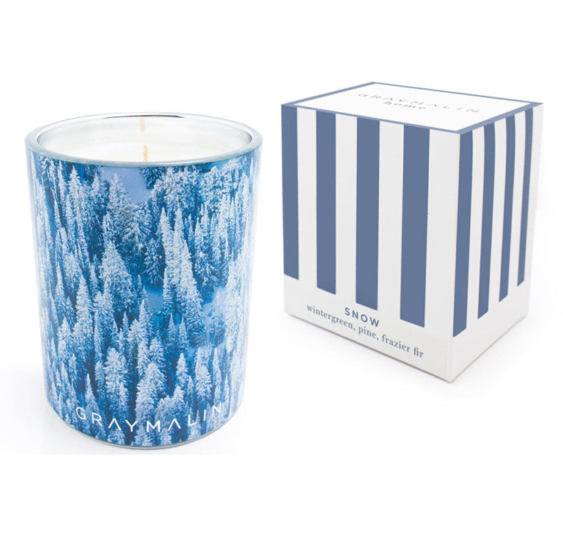 Gray Malin The Snow Candle- Diane James Home | Faux Floral Couture Handmade In The USA