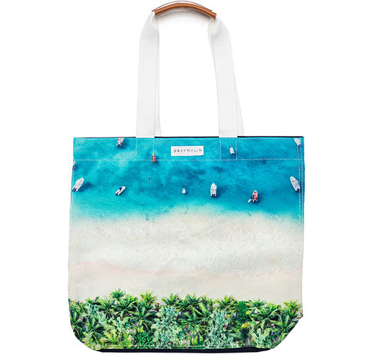 Gray Malin The St Barths Tote Bag- Diane James Home | Faux Floral Couture Handmade In The USA