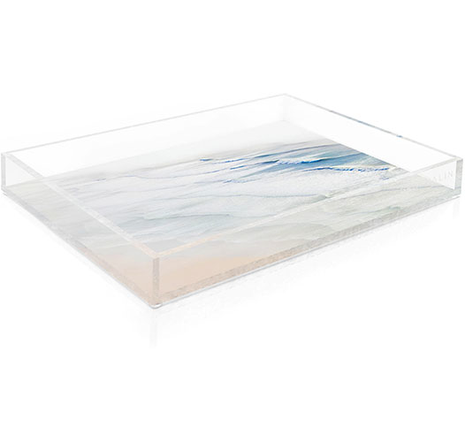 Gray Malin The Ocean Waves Tray- Diane James Home | Faux Floral Couture Handmade In The USA