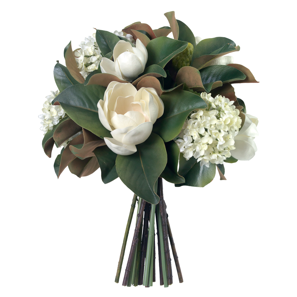 Hand-tied Magnolia Magic- Diane James Home | Faux Floral Couture Handmade In The USA
