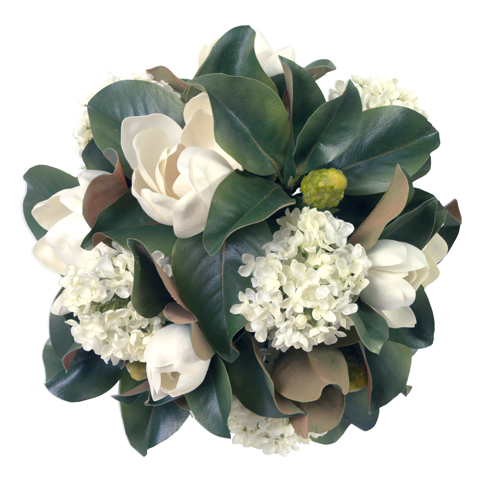 Hand-tied Magnolia Magic- Diane James Home | Faux Floral Couture Handmade In The USA