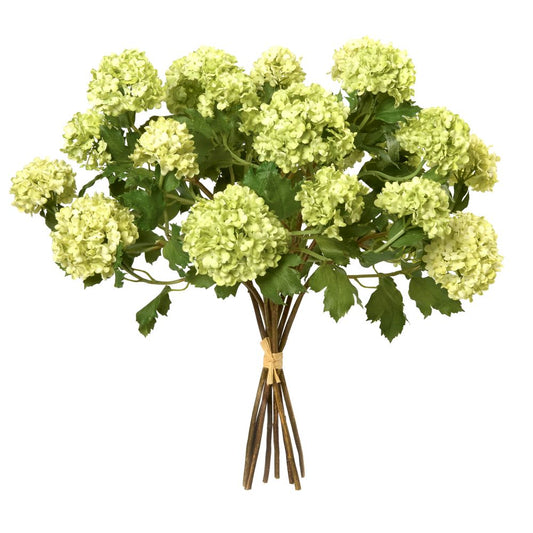 Hand-tied Green Snowball Bouquet- Diane James Home | Faux Floral Couture Handmade In The USA