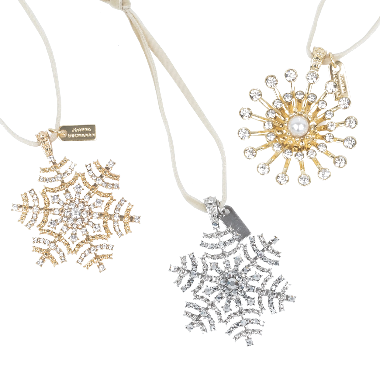 Joanna Buchanan Snowflake Ornament Gift Set- Diane James Home | Faux Floral Couture Handmade In The USA