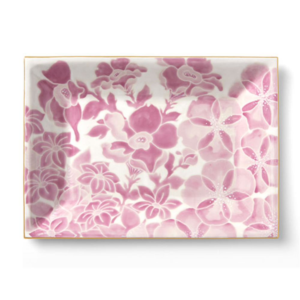 Jill Rosenwald Pripet Caviar Tray in Pinkie Swear- Diane James Home | Faux Floral Couture Handmade In The USA