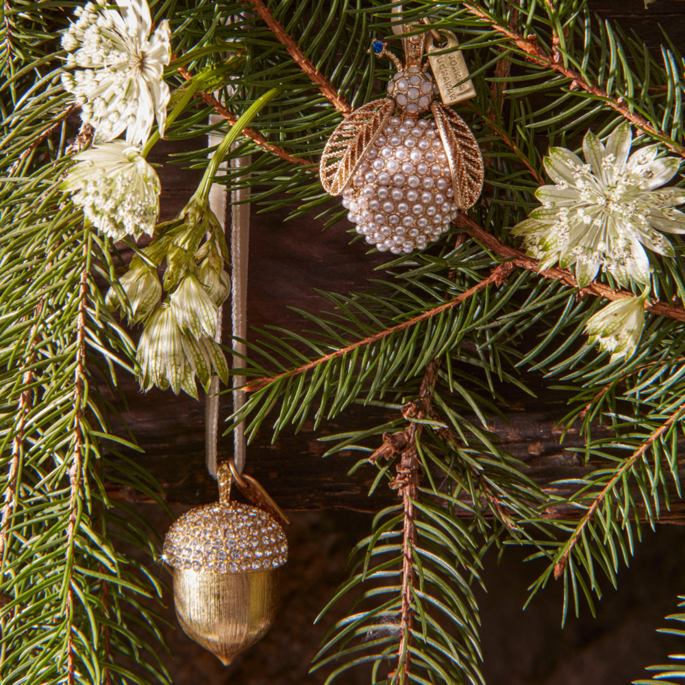 Joanna Buchanan Acorn Ornament- Diane James Home | Faux Floral Couture Handmade In The USA