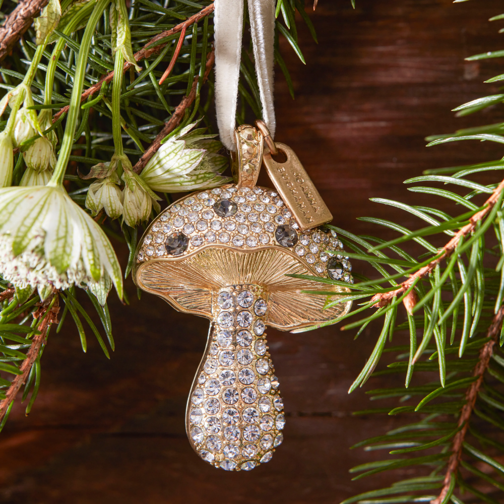 Joanna Buchanan Mushroom Ornament- Diane James Home | Faux Floral Couture Handmade In The USA