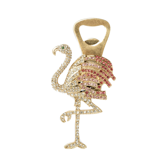 Joanna Buchanan Pink Flamingo Bottle Opener- Diane James Home | Faux Floral Couture Handmade In The USA