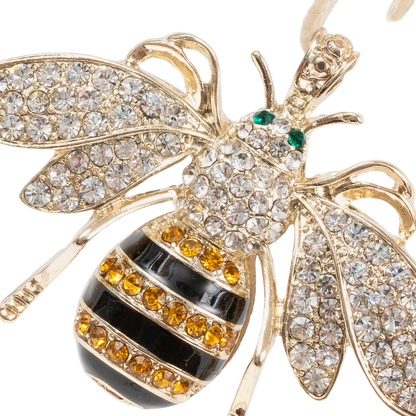 Joanna Buchanan Stripey Been Ornament- Diane James Home | Faux Floral Couture Handmade In The USA