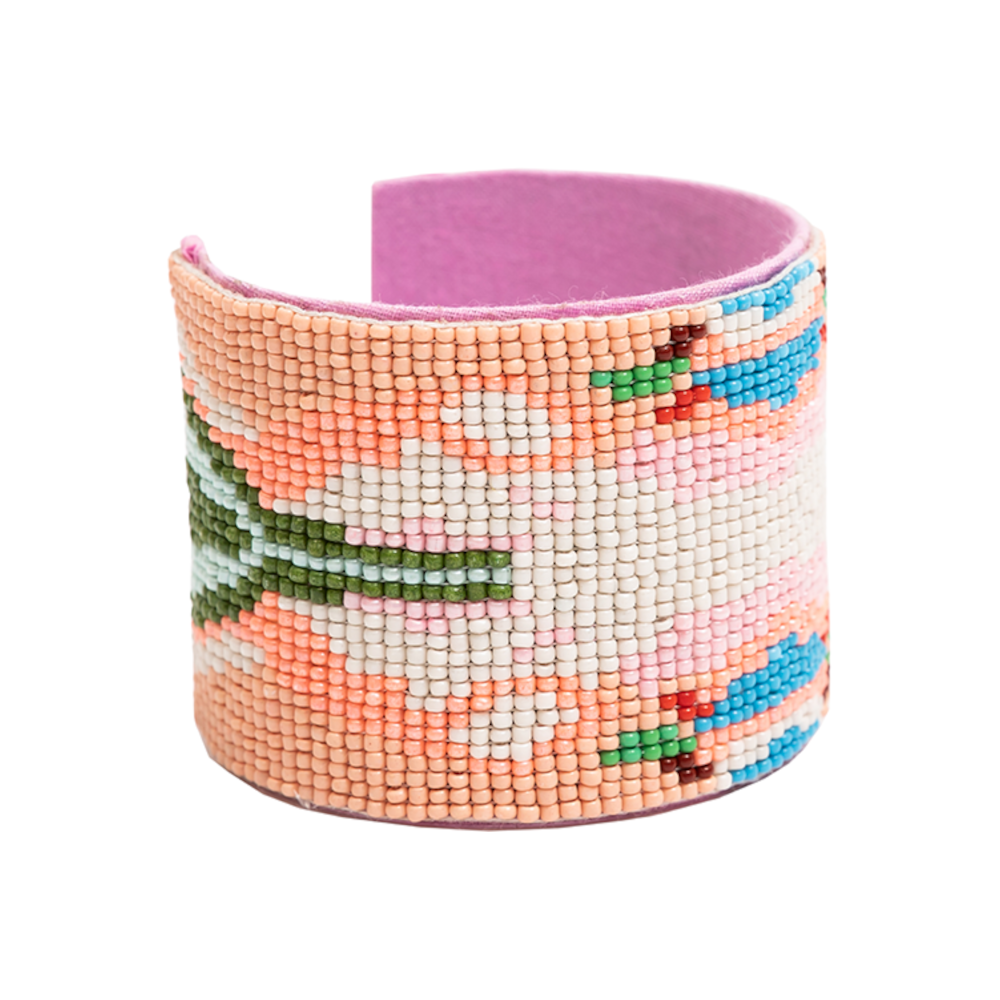 Laura Park Beaded Cuff Bracelet - Under The Sea- Diane James Home | Faux Floral Couture Handmade In The USA
