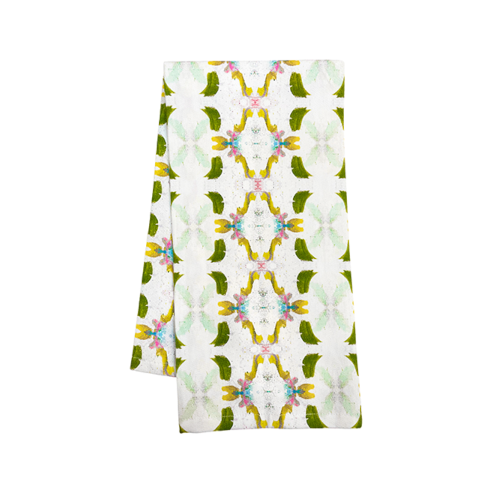 Laura Park Tea Towel - Dogwood - Set of 2- Diane James Home | Faux Floral Couture Handmade In The USA
