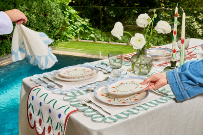 Misette Hand-Painted Serving Platter- Diane James Home | Faux Floral Couture Handmade In The USA