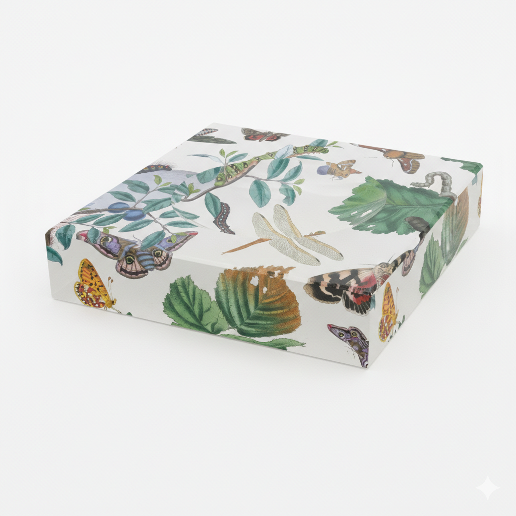 Reprotique English Moth and Butterfly Trinket Bowl- Diane James Home | Faux Floral Couture Handmade In The USA