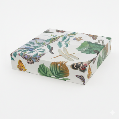 Reprotique English Moth and Butterfly Trinket Bowl- Diane James Home | Faux Floral Couture Handmade In The USA