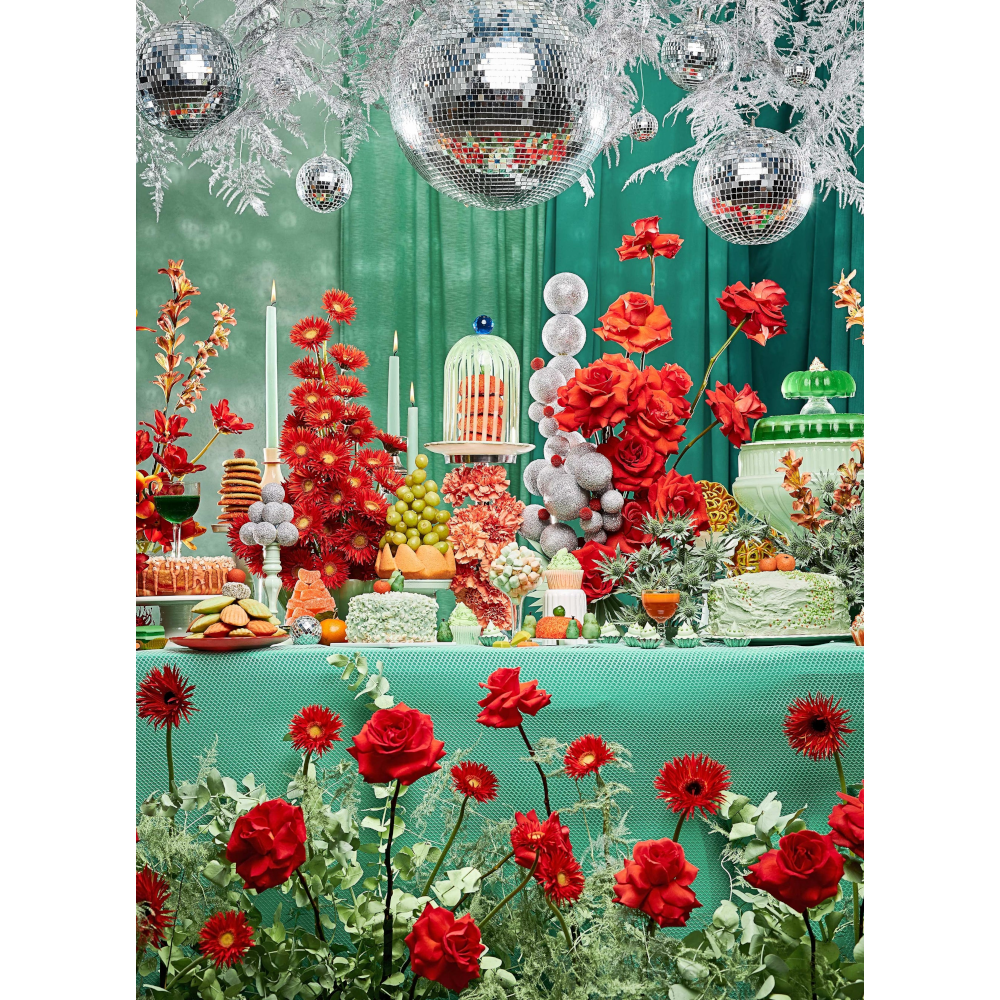 Piecework Flower Feast Puzzle- Diane James Home | Faux Floral Couture Handmade In The USA
