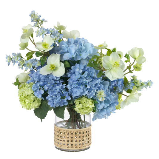 Rhapsody in Blue- Diane James Home | Faux Floral Couture Handmade In The USA