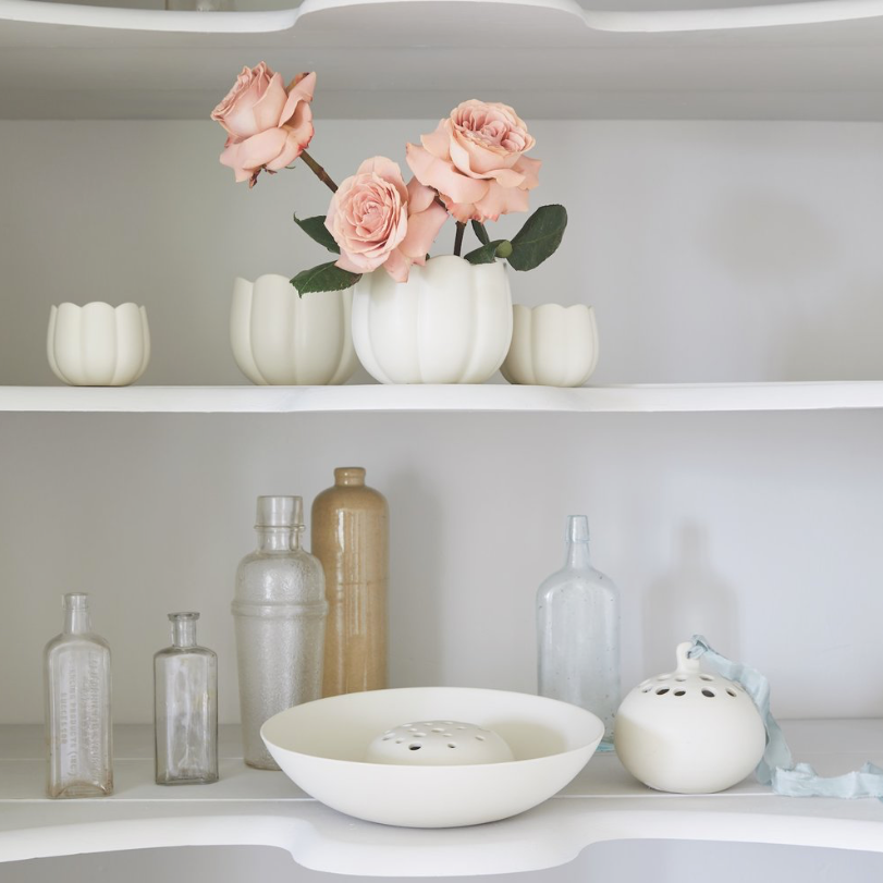 The Floral Society Ceramic Flower Frog Bowl